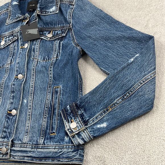 NEW Joes Jeans M Women's 100% Cotton Standard Trucker Denim Jacket Maurine FLAW - Picture 3 of 15